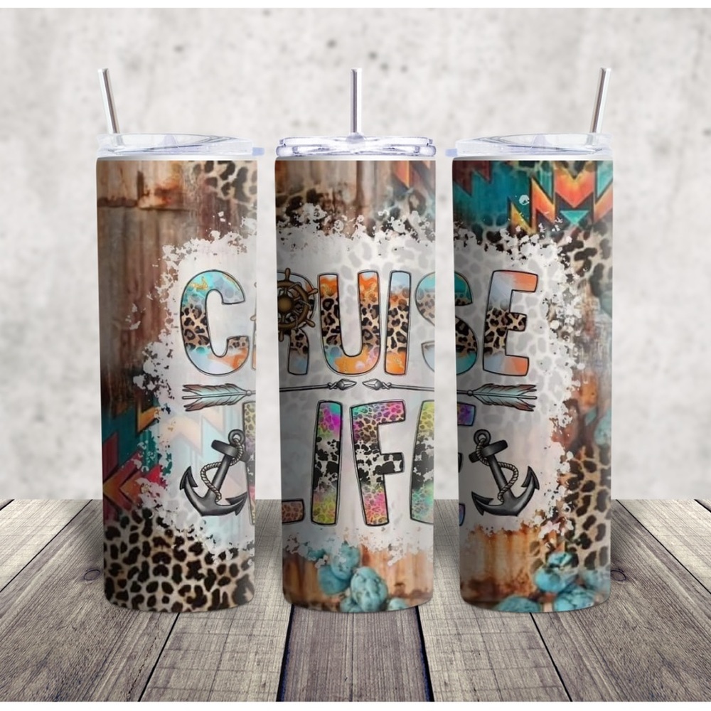 Cruise Life Tumbler with Straw